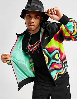 Nike all over print windrunner jacket hotsell